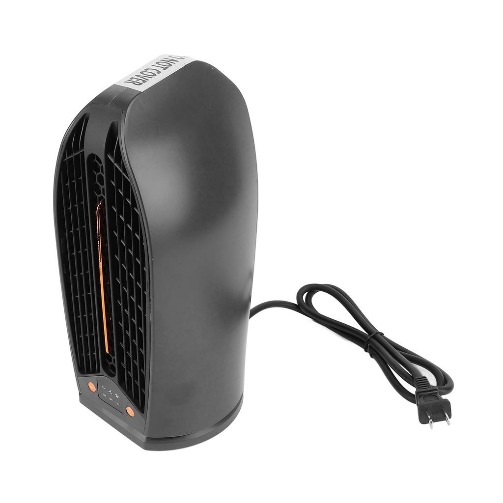 Desktop Air Heater Electric Powerful Mini Fast Radiator Fan Energy Saving Room Warmer Black