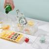 28/56 Grids Ice Cube Mold Press Ice Tray Bucket One-touch Release Ice Maker Portable Ice Box Food Grade Kitchen Accessories