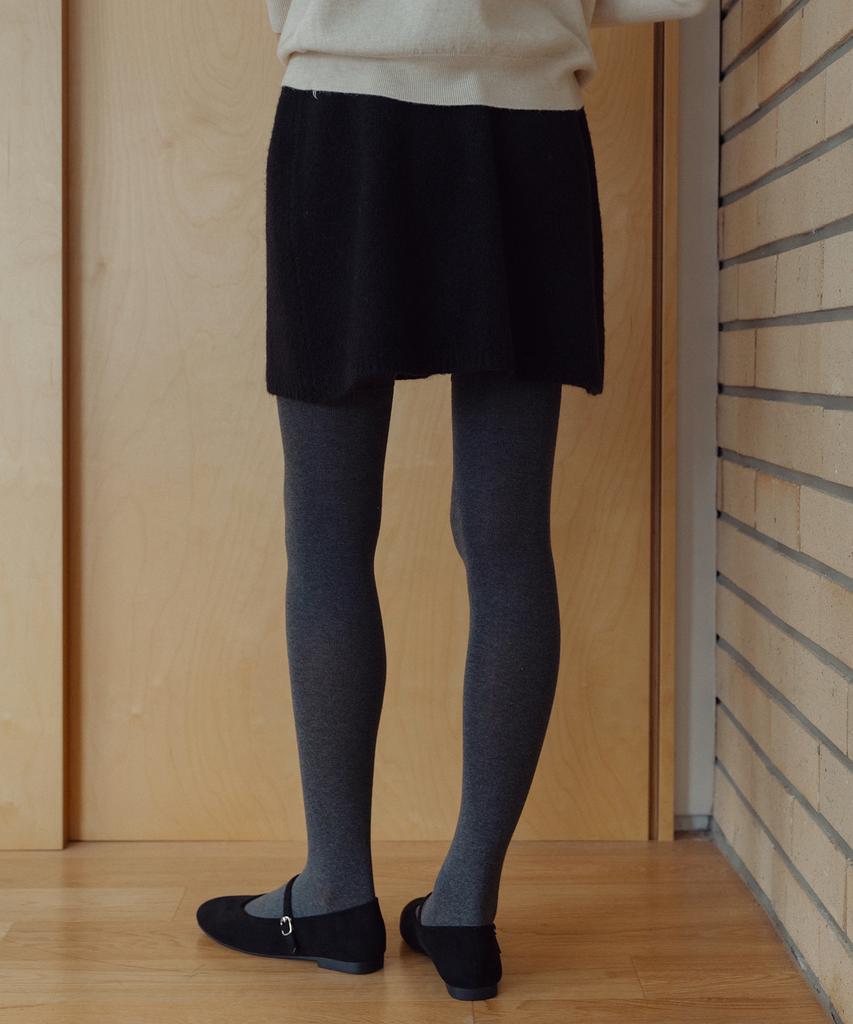 LAMINEZ Even Knit Mini Skirt - Black