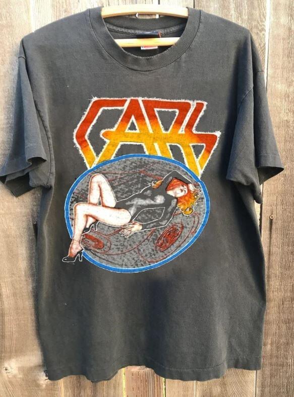The Cars 70s Rock Band Retro style Charcoal Cotton T shirt Unisex S-5XL KH16092