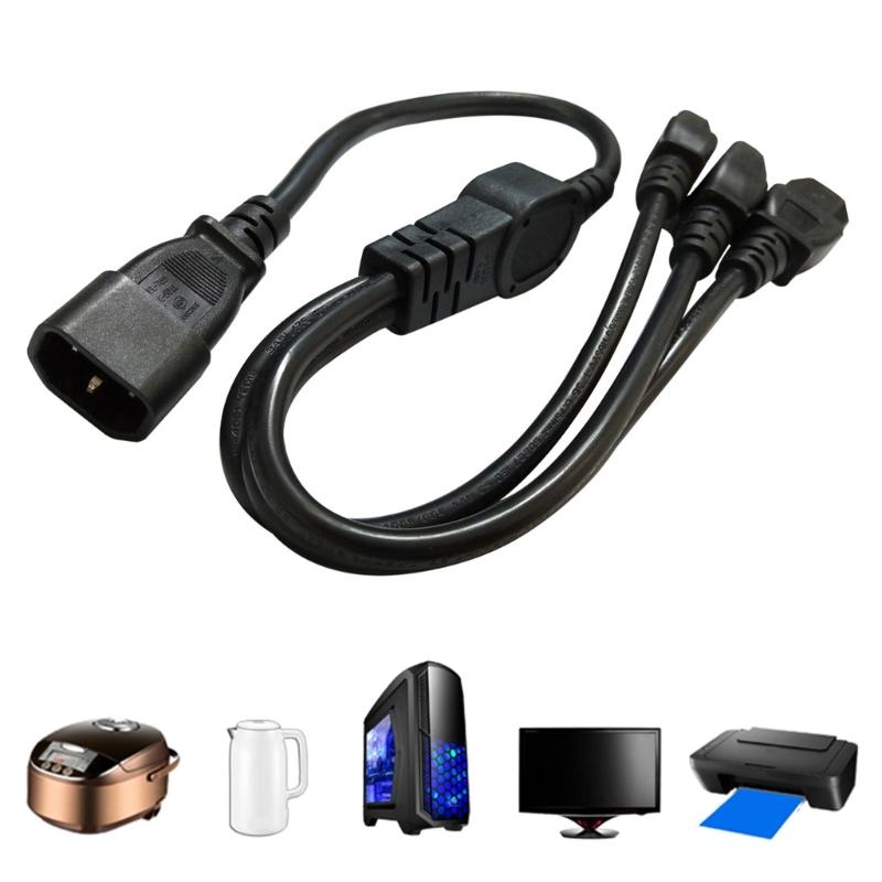 IEC320 C14 to 3xC13 Power Cord Efficient & Reliable Power Distribution Solution for Rice Cooker Electric Kettles Monitor