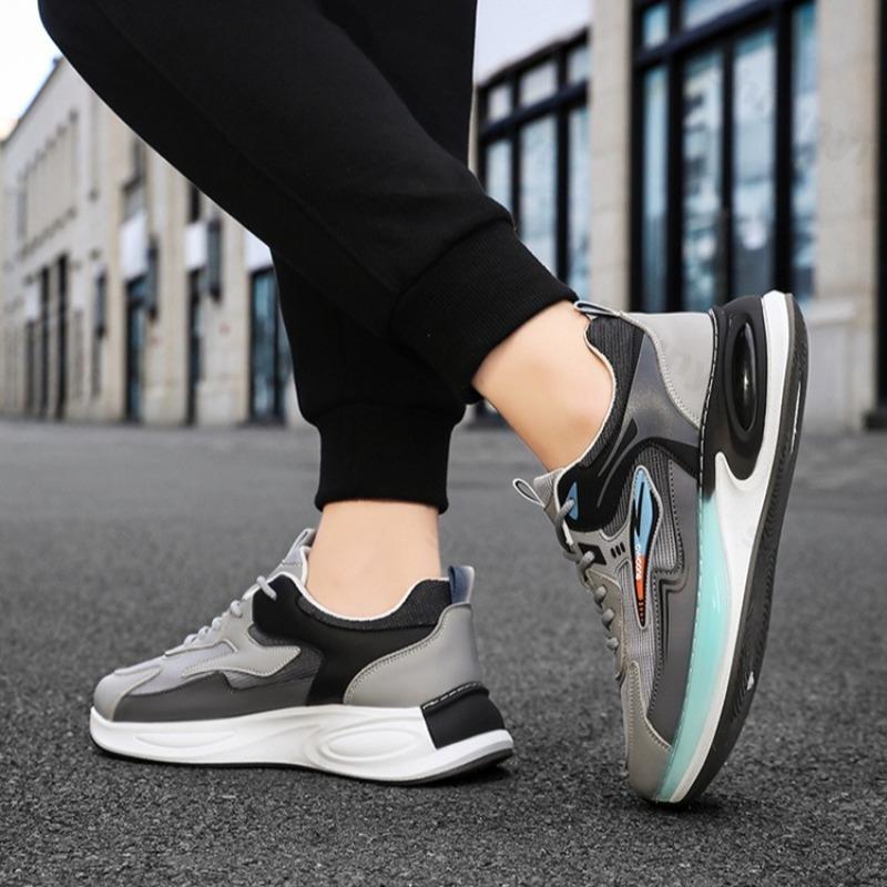 Fashion Mesh Breathable Low Top Casual Non Slip Sports Shoes for Men 2025 Autumn New Comfortable Fashion Versatile Thick Soled Sneakers