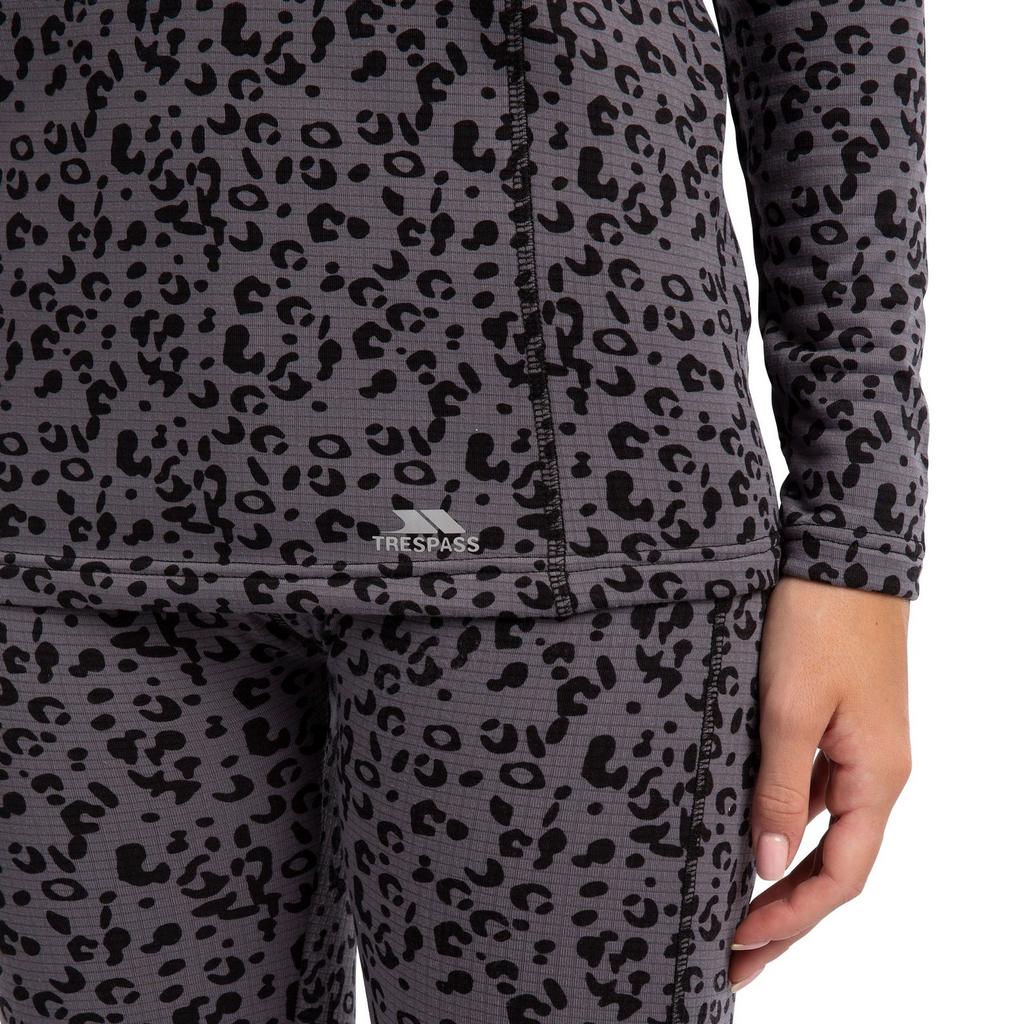 Womens/Ladies Elianne Leopard Print Base Layer Top