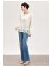Luxurious Retro Chinese Satin Embroidery Round Neck Shirt - Early Spring Fashion