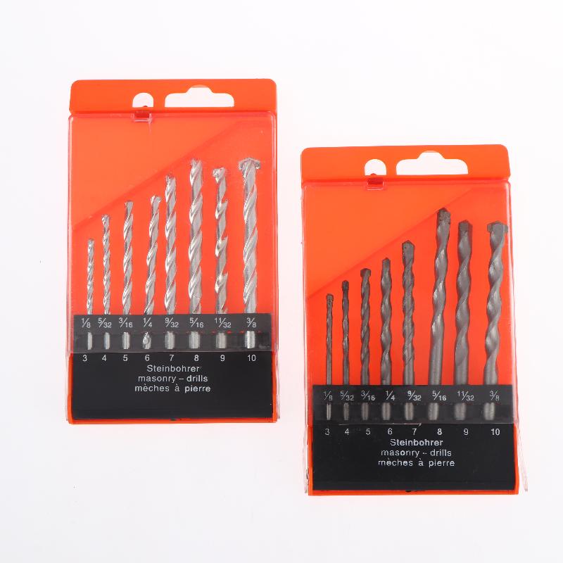 5/8Pcs Industrial Wall Masonry Drill Kit Grade Masonry Drill Bit For Electric Drill Carbide Tip For Brick Concrete Tile DIY Use