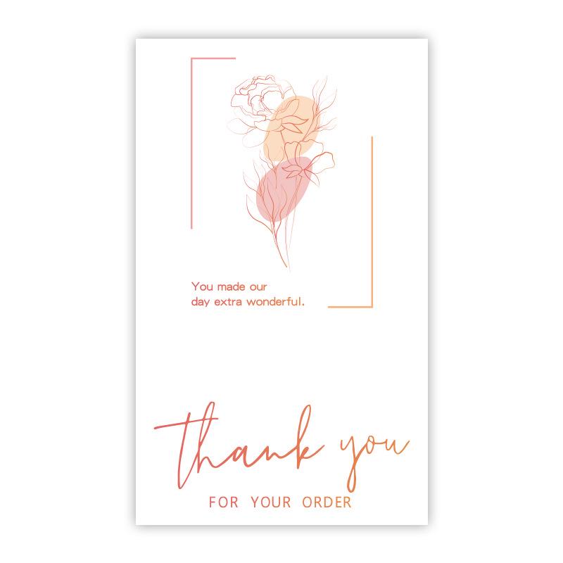 In-Stock Rectangular Thank You Stickers for Airplane Box Sealing, Gift Box Packaging, Decorative Coated Paper, Self-Adhesive.