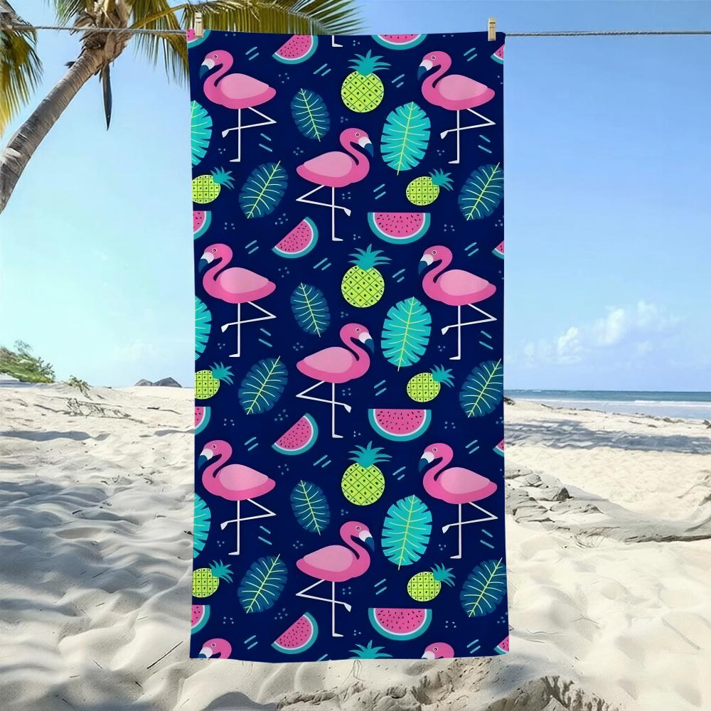 Bird F-Flamingos Towel ultra-fine fiber quick drying absorbent towel, beach swimming vacation beach towel