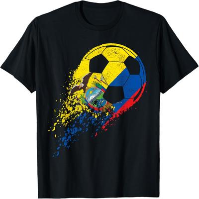 Ecuador Ecuadorian Flag Football Player T-Shirt