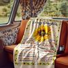 Sunflower Daughter Blanket Personalized Name Soft Comfortable Stylish Blanket Car Blanket Perfect For Travel Camping Outdoor Home Suitable For All