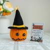 New Handmade Knitted Emotional Support Pickled Cucumber Halloween Home Decoration Crochet Positive Pumpkin Doll Christmas Gifts