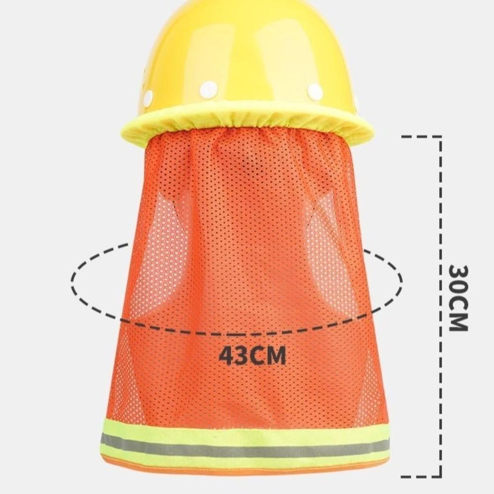 Breathable Hard Hat Sun Shade With Reflective Stripe Construction Hard Hat Cover  Work Accessory