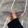 Nowe Trójkątne Okulary Kocie Oko Niszowy Design Punkowe Okulary Przeciwsłoneczne Męskie i Damskie Modne Okulary Wybiegowe Modne Odcienie Uv400