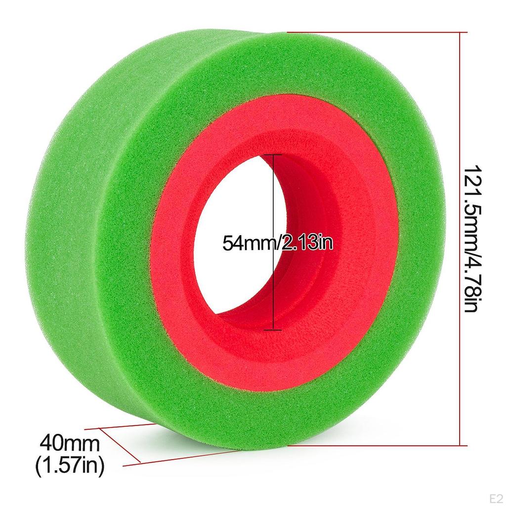 2x 1,9 cala Gąbka do opon, Wkładki gumowe sceniczne wewnętrzne i piankowe Zamiennik do 115-120mm Samochód RC DIY