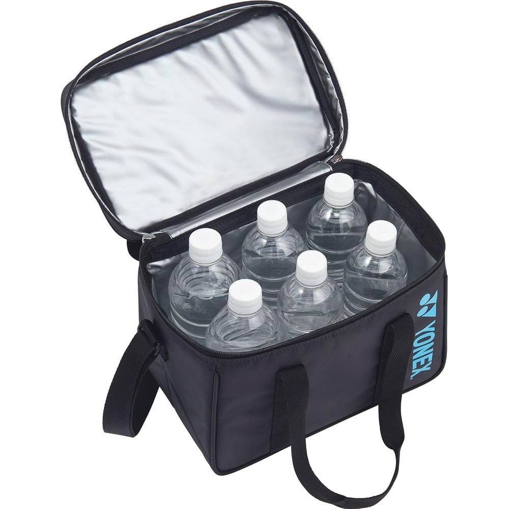 YONEX Tennis Cooler Bag with Zipper Black 25L Insulated Storage Bag