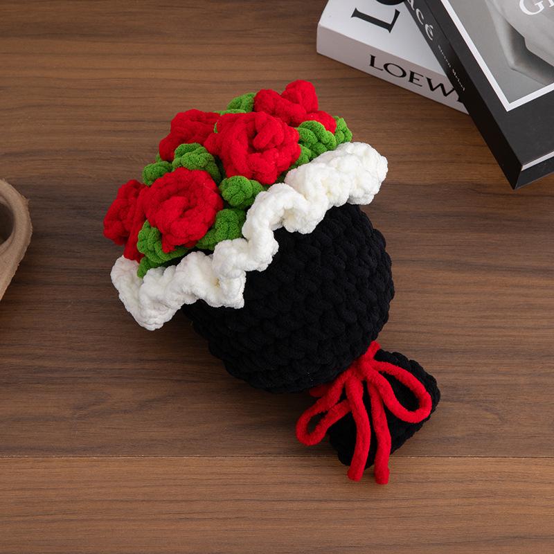 

Handmade Crochet Flower Bouquet Gift Knitted Bouquet Gift For Graduation Teacher S Day Wedding Mother S Day