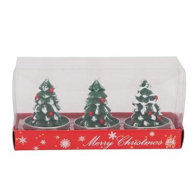 Christmas Tree Tealight Candles Hand Crafted Delicate Christmas Tree Shaped Candles for Christmas