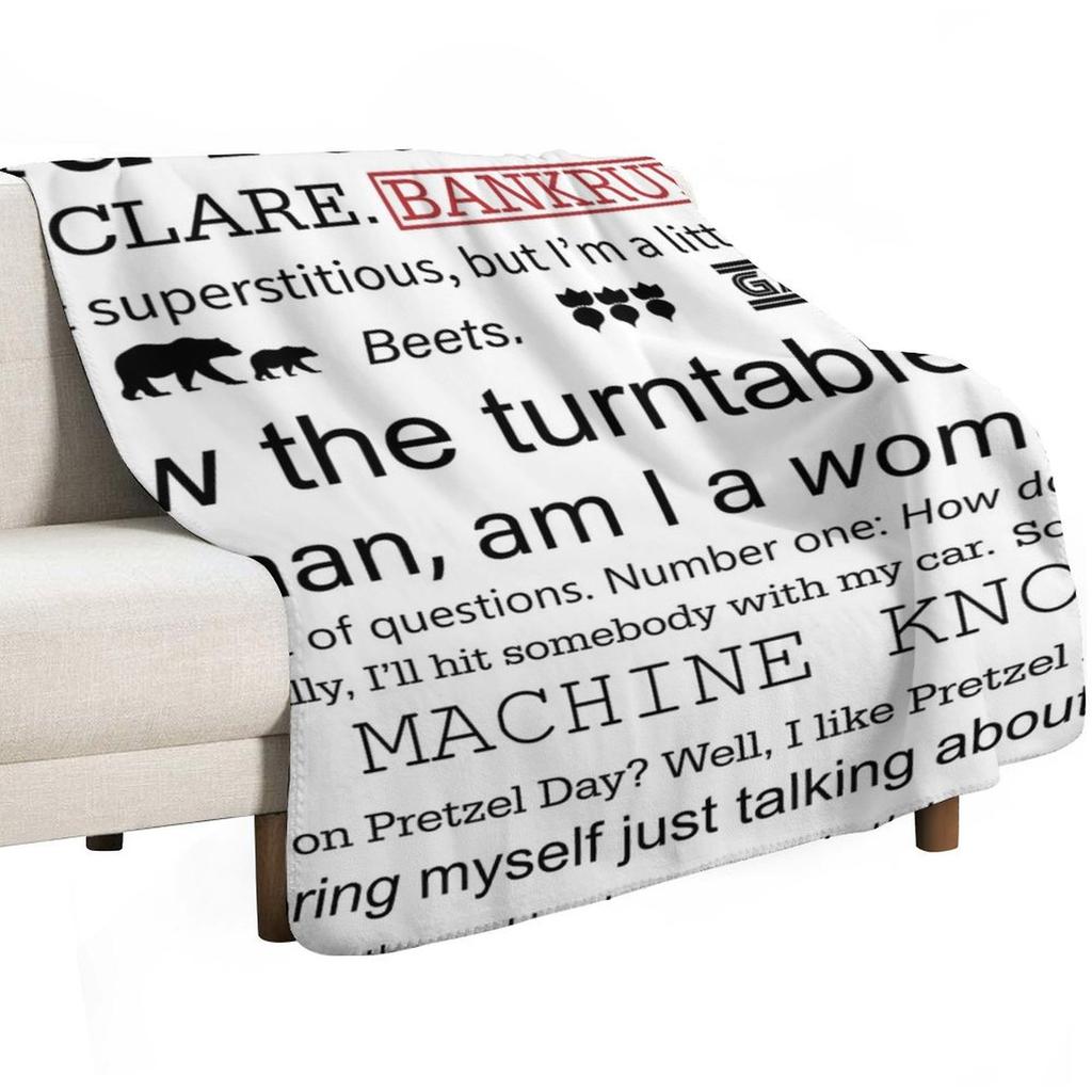 The Office Us - Quotes Throw Blanket Summer Cool Breathable Blanket For Sleeping