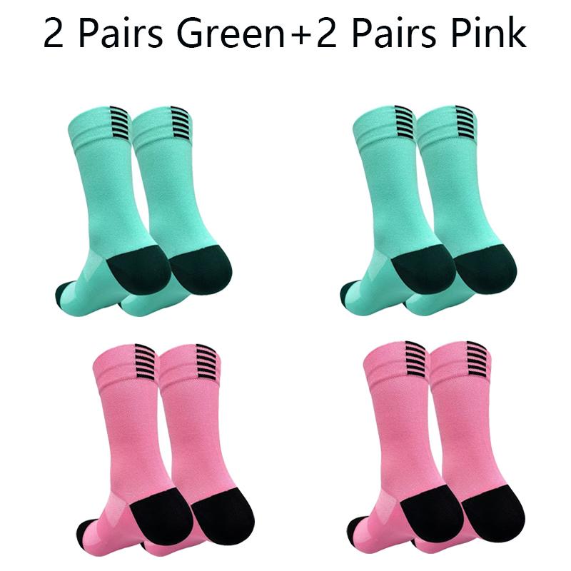 4pairs Professional Cycling Socks Tube Men's and Women's Outdoor Sports Quick-Drying Four Seasons Bicycle Socks Running Socks