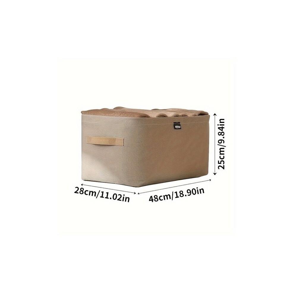 Steel Frame Storage Basket 28x48x25 cm for Home Organisation and Clothes Storage