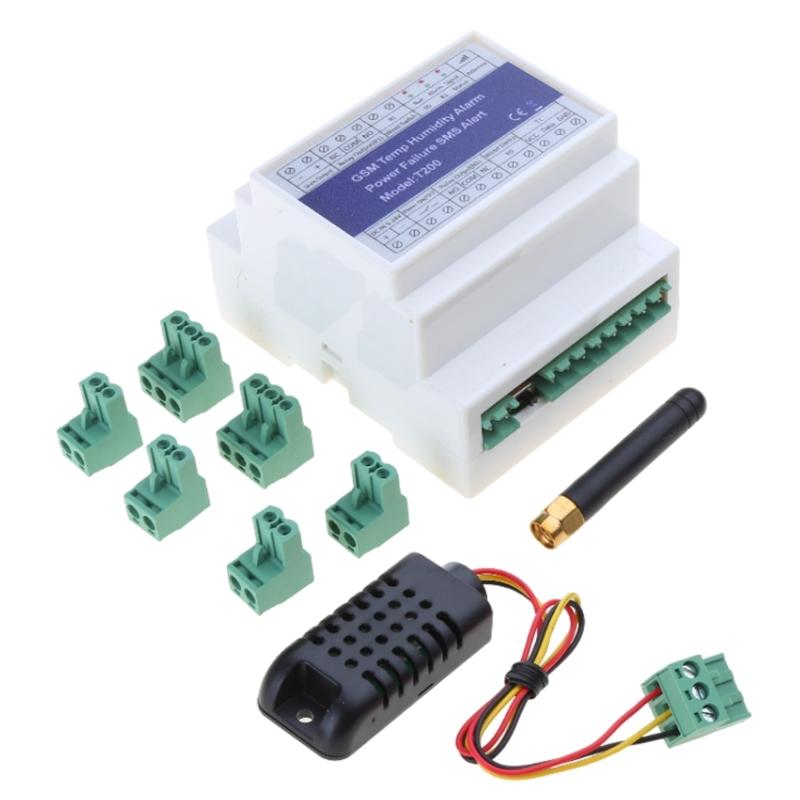T200 Monitoring Relay GSM Web 3G 4G Temperature Humidity Power Status Monitoring Relay SMS Alert Alarm for DC 9V~24V/1A