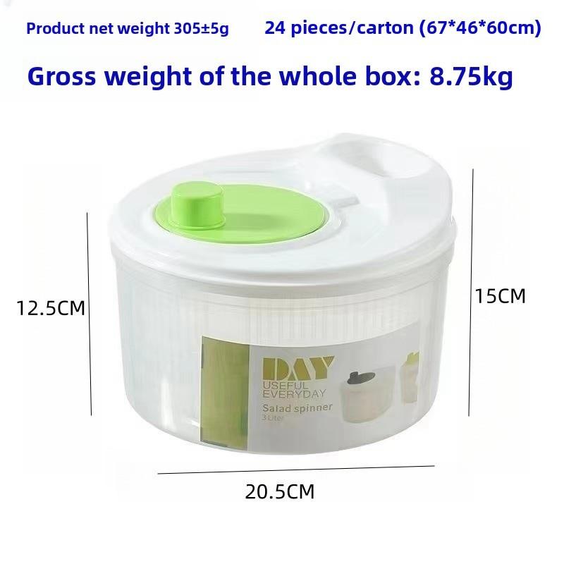 

Vegetable Salad Spinner With Plastic Basket For Home Kitchen And Fresh Produce зелёный