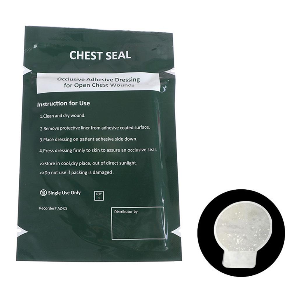 

1 шт. Північноамериканський рятувальний Hyfin Chest Seal Chest Seal Vented Outdoor Extreme First Aid Without hole