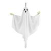 Hanging Ghost Decoration Halloween Outdoor Flying White Cloth Ghost with Bendable Skeleton Hands for Front Porch Yard Tree Decor