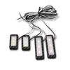 4Pcs Car Light Mini LED Auto Interior Atmosphere Light Colorful Decorative Lamp