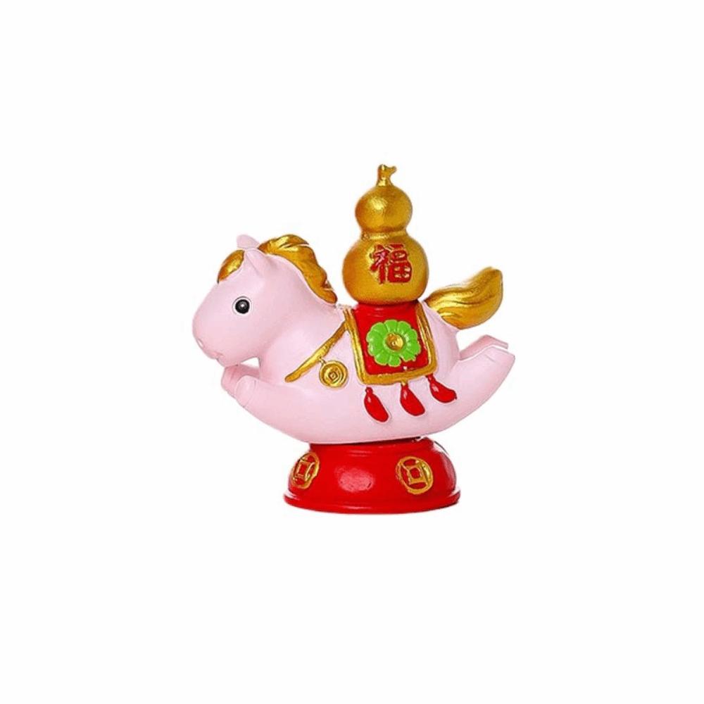 Resin Zodiac Horse Figurines Cute Horse Statue Gift Idea Horse Figures Ornament  Chinese New Year