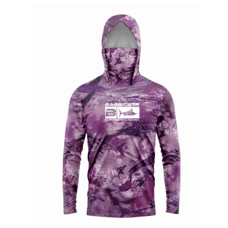 BAGGICASE Angelbekleidung Outdoor Sportbekleidung Mit Kapuze Maske Sonnenschutz Schnelltrocknend Atmungsaktiv