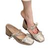Spring Autumn Women Mary Jane Shoes Fashion Butterfly-knot Shoes Women Casual Low Heel Dress Street Japanese Style Lolita Shoes