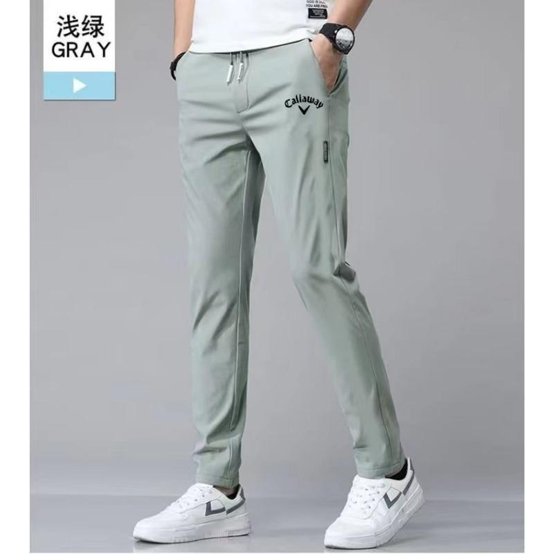 

Ice pants men s summer new printed large-size straight sports trousers 5XL светло-зеленый