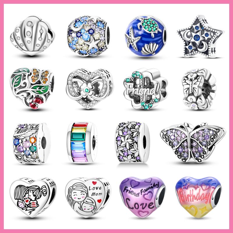 

Новый Стерлингового Серебра 925 Galaxy Star Clorful Циркон Клип Подвески Из Бисера Подходит Оригинальный Подвески Pandora Браслет Для Женщин Ювелирные Изделия Своими Руками