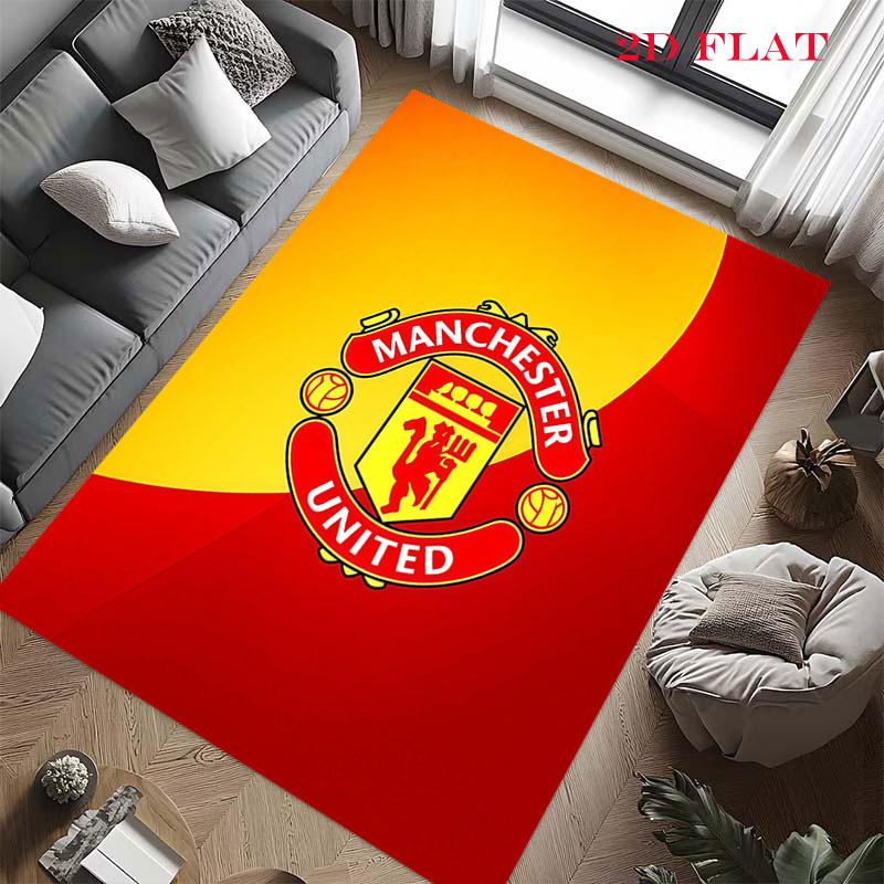 Loyal MUFC Fans Carpet Rug for Living Room Bedroom Home Sofa Decoration,Kids play Nonslip Floor Mat