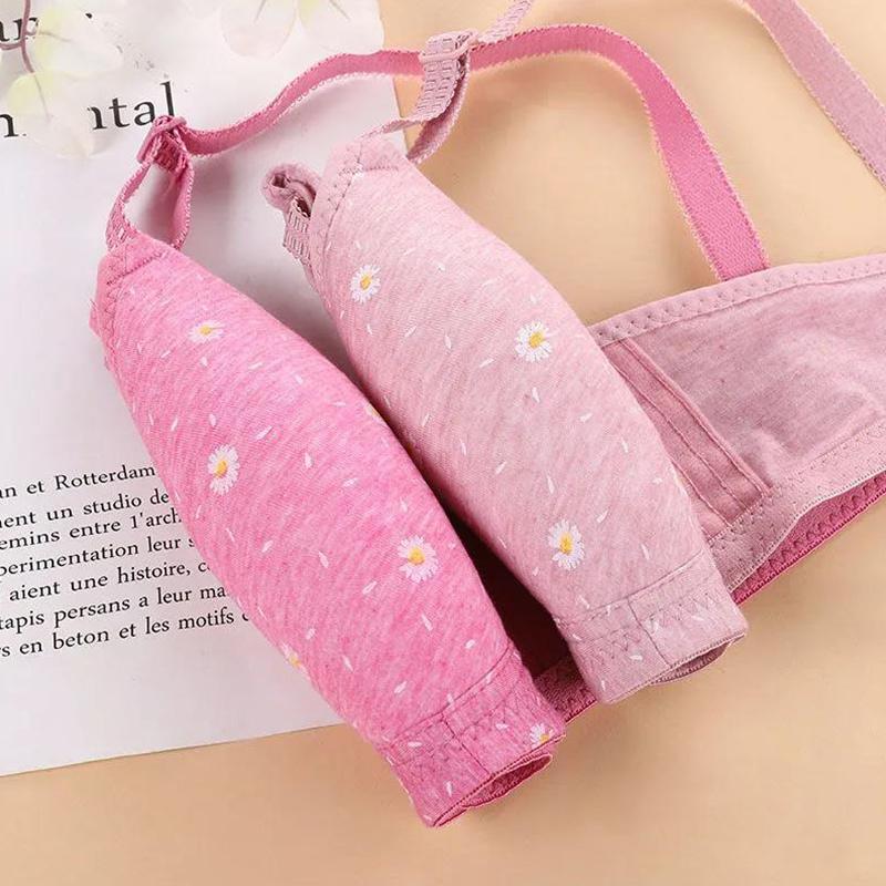 Sutiã fino de tamanho grande sem anel de aço reunido sutiã sexy roupa íntima feminina de meia-idade e idosa