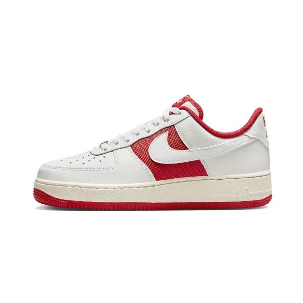 Nike Air Force 1 Slip Resistant Balance Low Top Skateboard Shoes Unisex Red White FN7439-133(Team147-)