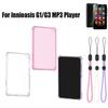 Transparent Protective Case Shockproof with Lanyard MP3 Player Cover Anti-Scratch Soft TPU for Innioasis G1/G3 MP3 Player
