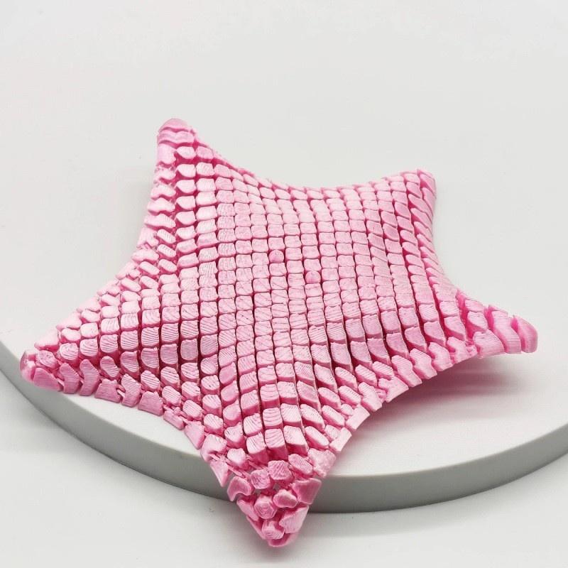 Drukowana 3D Miękka Rozgwiazda Flexibat Fidget Zabawka Biurkowa - Zabawna Dekoracja Biurkowa Rozgwiazda, Unikalna Dekoracja Biurkowa Elastyczna Rozgwiazda Prezent