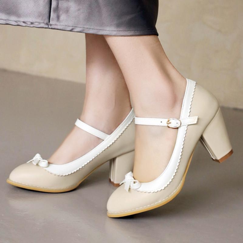 Women's High Heels Loafers Shoes Fashion White Black Blue Red Heeled Party Wedding Shoes Female Dress Pumps Big Large Size 45
