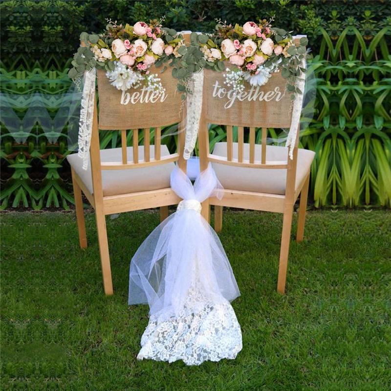 Sztuczne kwiaty wieniec piwonii ręcznie robiona girlanda do lustra domu wesele drzwi nadproża dekoracji