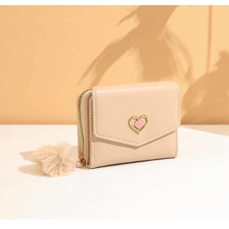 New personalized fashion women's short wallet wallet wallet heart-shaped women's short bag change bag card bag one piece