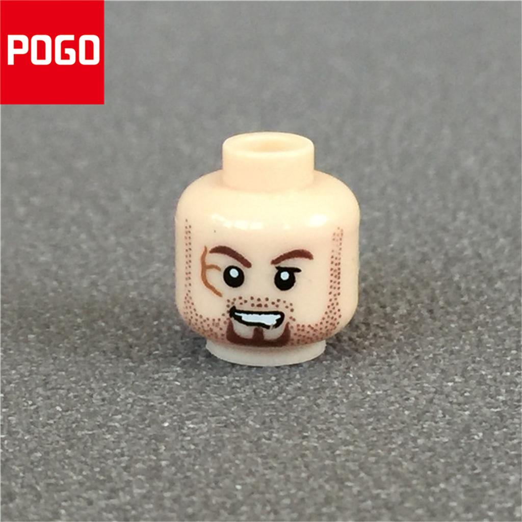 10pcs/lot MOC Bricks Male and Female Figure Head Face Expression DIY Compatible Mini Dolls Building Blocks Toys for Kids Gifts