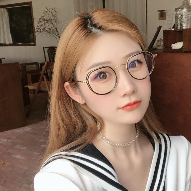 Anti-radiation Glasses for Women Student Glasses Anti-blue Light Computer Glasses Replaceable Lenses Lightweight Design Eyewear