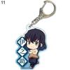 Cartoon Anime Demon Slayer Schlüsselanhänger Taschenanhänger Auto Schlüsselanhänger Schmuck DIY Geschenk