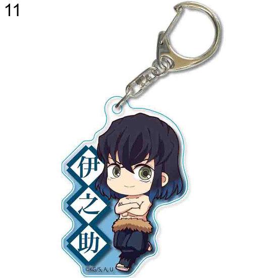 Kreslený Anime Demon Slayer Klíčenka Přívěsek na tašku Držák na klíče od auta Šperky DIY Dárek