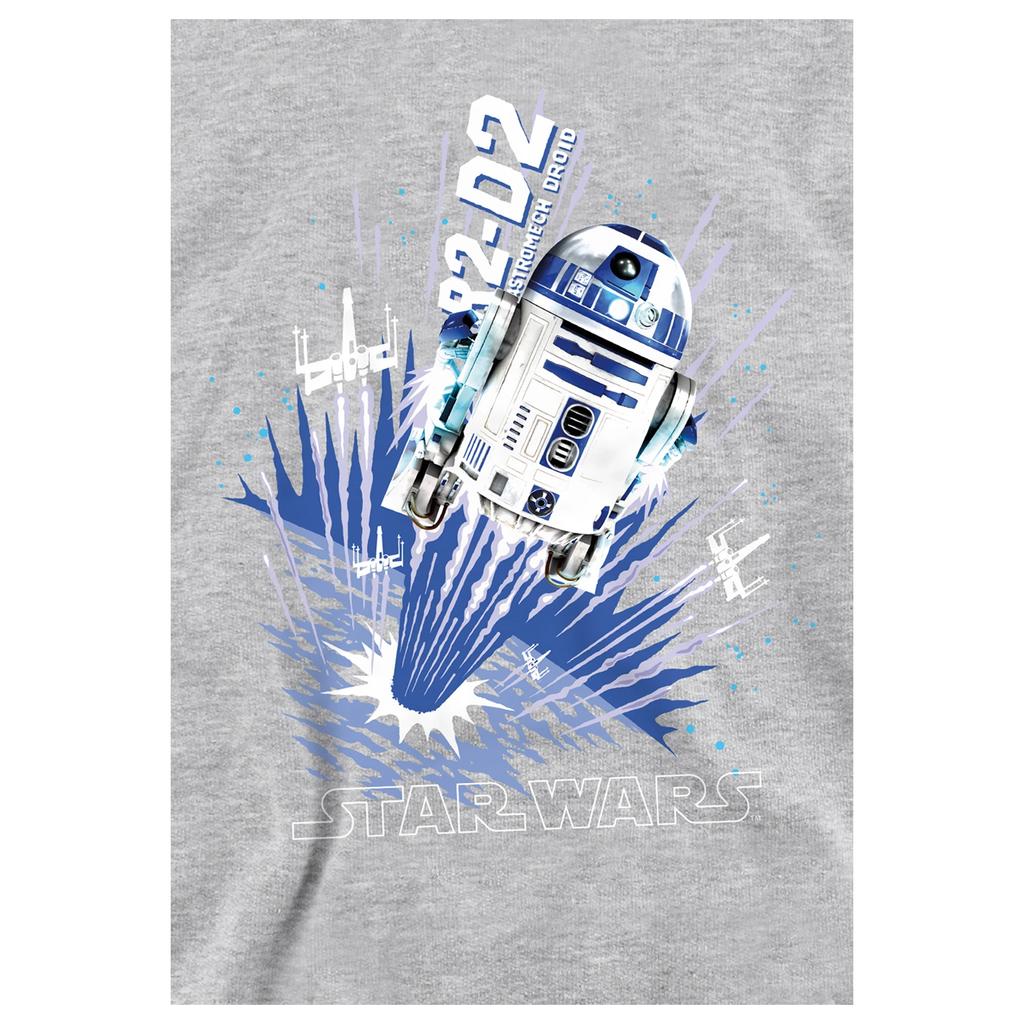STAR WARS Childrens/Kids Blast Off R2-D2 Heather Pullover Hoodie