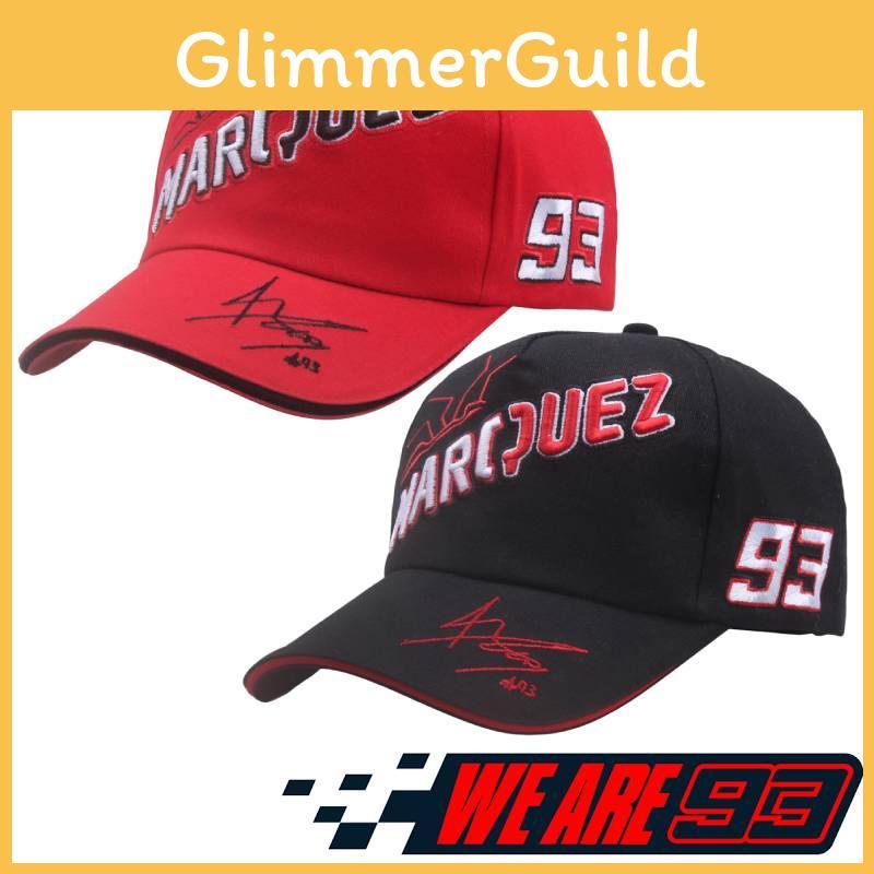 Black And Red Marc Marquez 93 Baseball Cap For Outdoor Sports