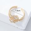 GemChic Women's Ring Exquisite Personalized Fairy Set Zircon Shiny Ring Opening Adjustable Ring Jewelry Birthday Christmas Jewelry Gift