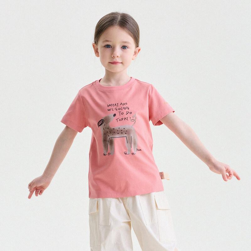 Yunerma Girls  Summer Cartoon Print Short Sleeve T-Shirt 90