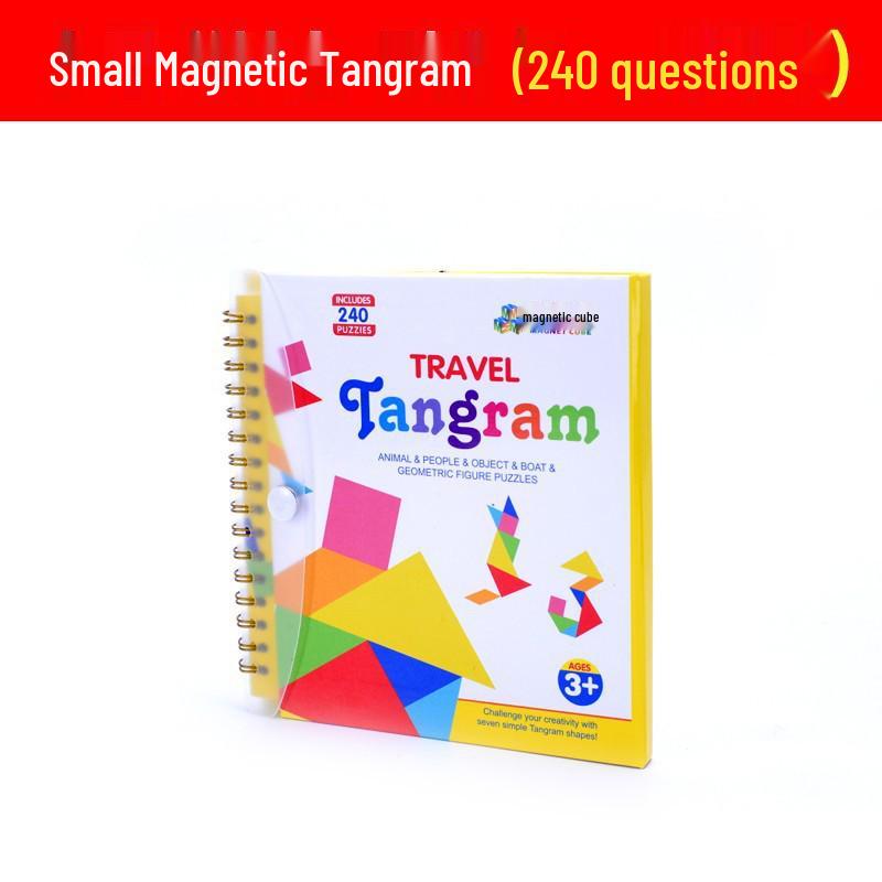 Magnetic Tangram Cube: 240 Educational Challenges for Kids